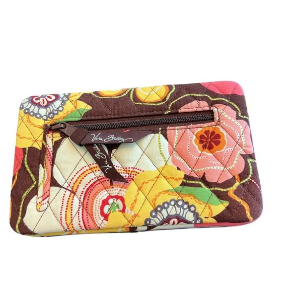 VERA BRADLEY Opera Quilted Wallet Folkloric, Make Me Blush, Buttercup - Picture 2 of 16